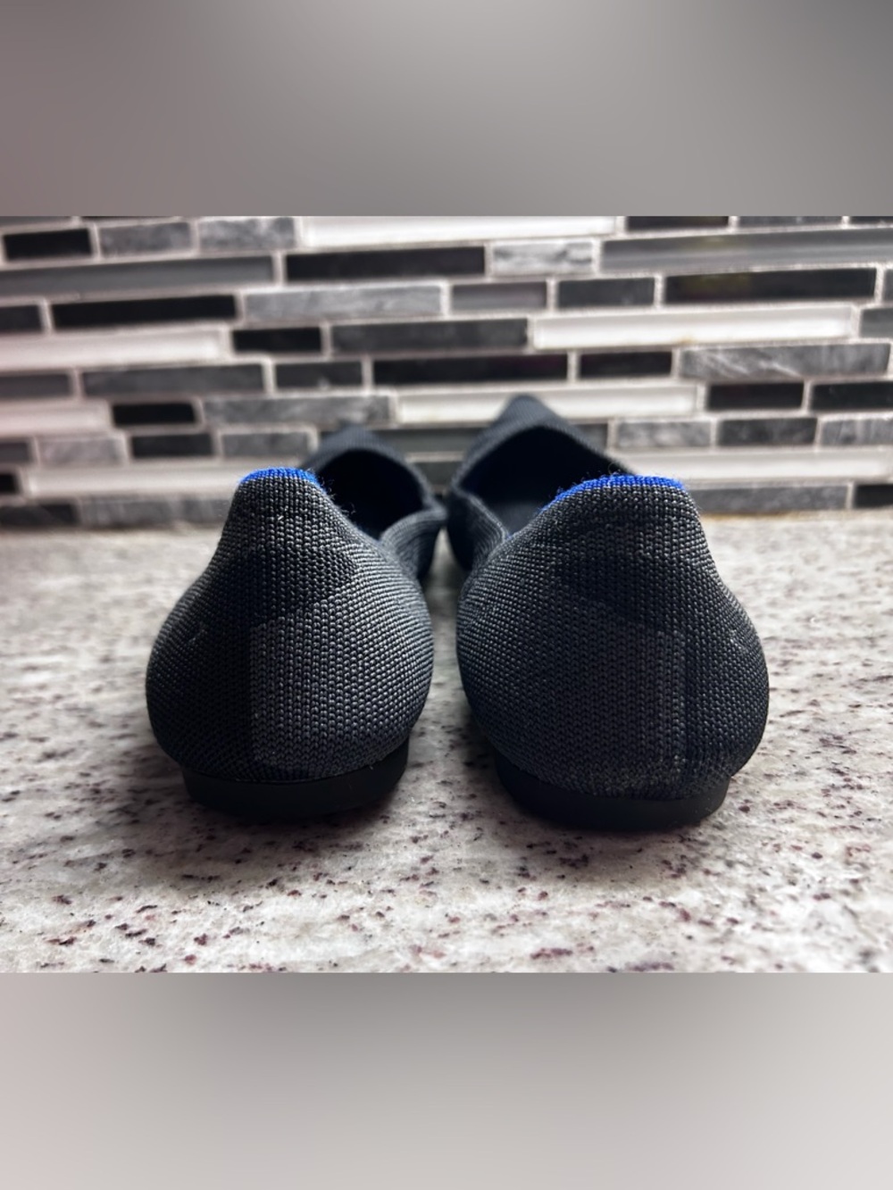 Rothy’s Gray/black CamoBlack Pointed-Toe Slip-On Shoes size 10 - Picture 8 of 9